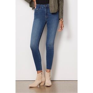 Good American Good Waist Crop Raw Edge High Rise Skinny Jeans Size 26 / 2